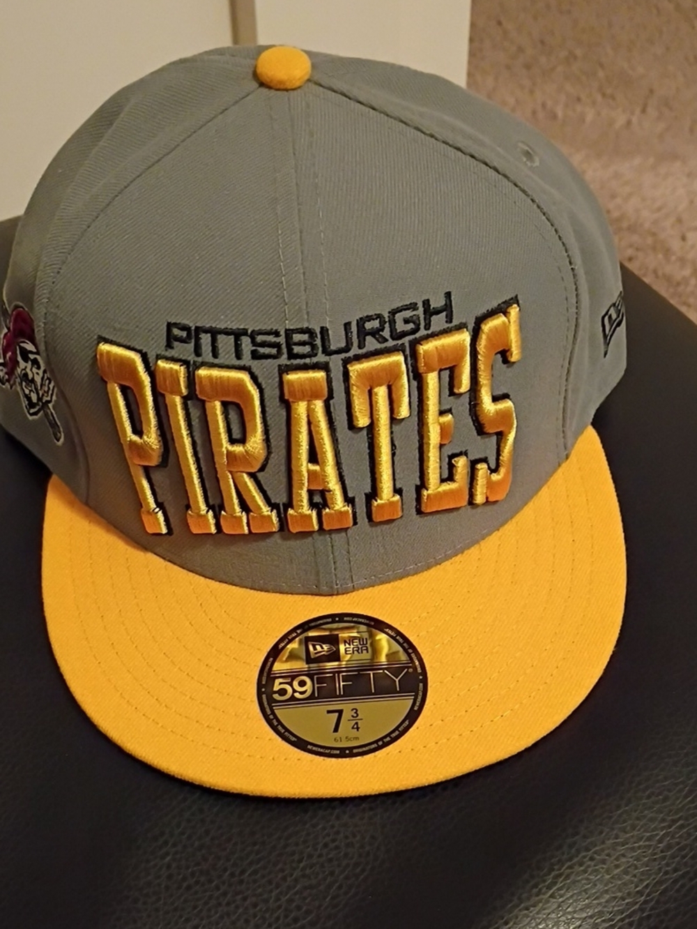 New Era Pittsburgh Pirates Gray and Yellow 59FIFTY Fitted Hat